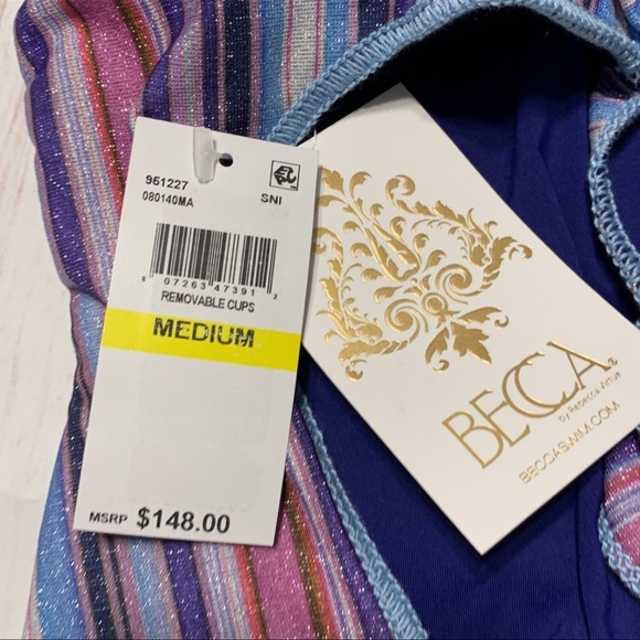 NWT BECCA by Rebecca Virtue SOUTH Coast Arabella Asymmetrical One Piece Swim - Picture 14 of 14